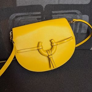 ZARA yellow satchel crossbody